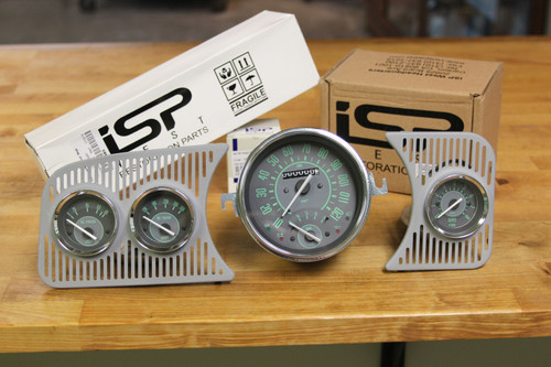 BEETLE MPH SPEEDO+GAS COMBO 4 GAUGE KIT - GREEN
