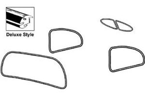 WINDOW AND MOLDING KIT SPLIT BEETLE 1952-1953