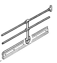 REAR LUGGAGE BARS; BUS; 1955-1963
