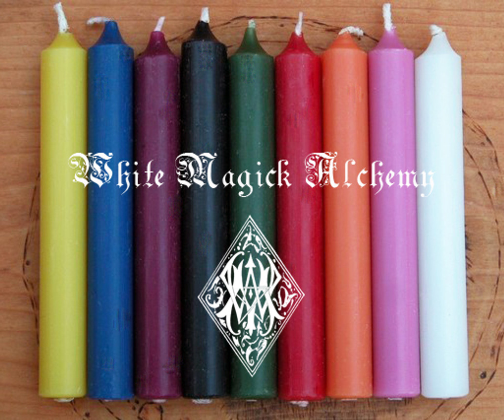 White Chime Candles Taper 4"