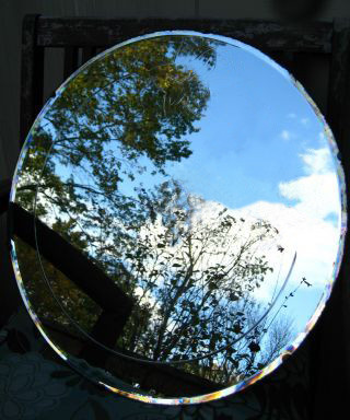 4 inch mirror plate for reversing spells and return to sender candle work