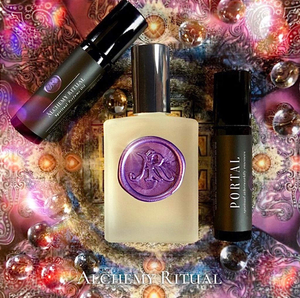 Portal | Alchemy Ritual Perfume Oil, Spiritual Otherworldly Essences, Pomegrante & Absinthe