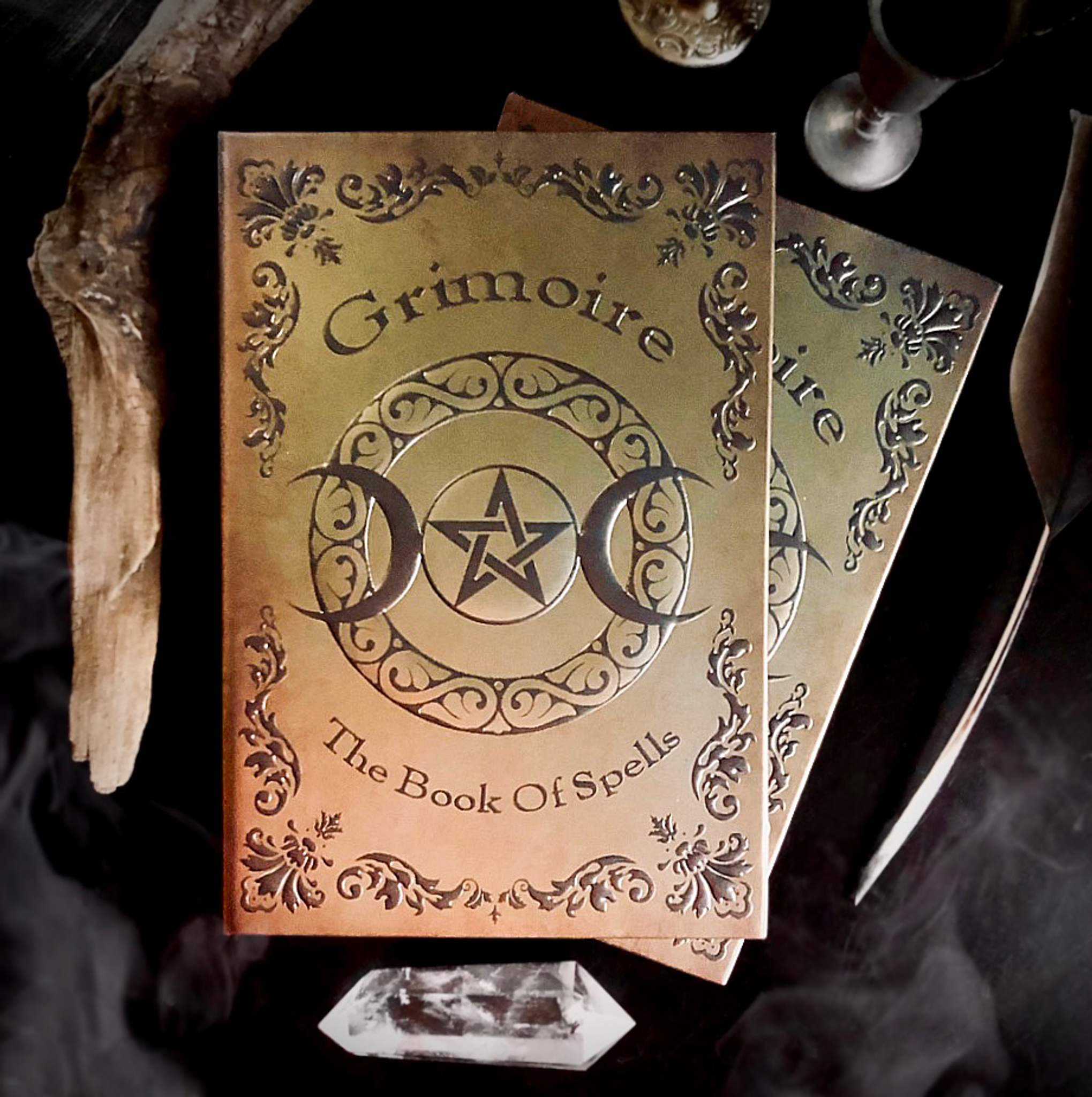 Blank Spell Book Grimoire, Witch Spellbook, Book of Shadows, Magic