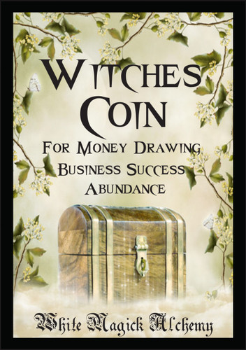 Witches Coin Ritual Spell Jar Vigil Candle . Money, Prosperity, Business Success and Abundance