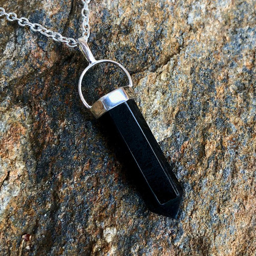 Black Obsidian Pendant (Without Chain) – Studd Muffyn