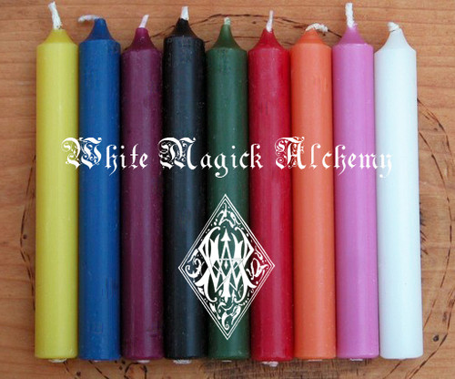 White Chime Candles Taper 4"