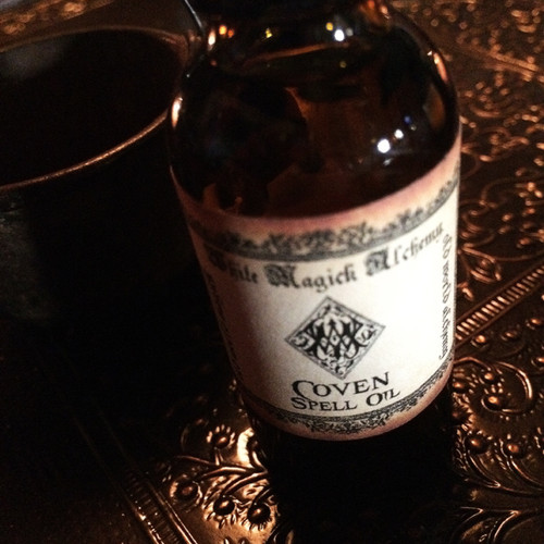 COVEN Spell Oil . Enlightenment, Strength, Initiation, Blessings