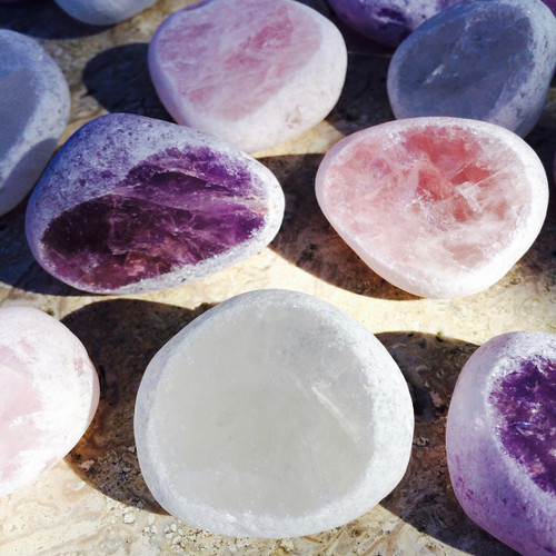 Seer Stones, Windows, Dreamer Crystals . Quartz, Amethyst & Rose Quartz