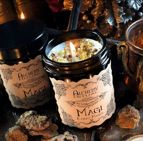 Frankincense Myrrh and Gold Candles About