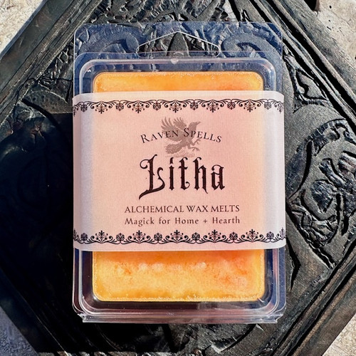 Litha Midsummer's Night Ritual Wax Melts by White Magic Alchemy featuring a bright limoncello fragrance inspired by the Summer Solstice celebration.