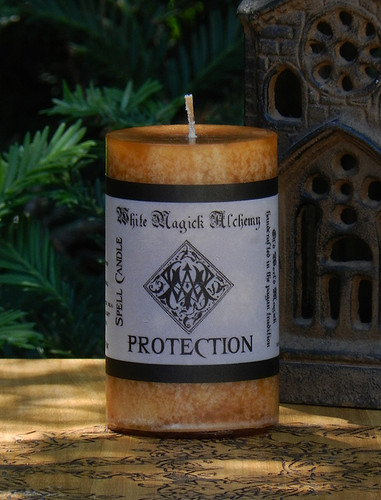 PROTECTION Spell Candle . Protect Against Negative Energies, Spirits, People, Use when Protection is Needed