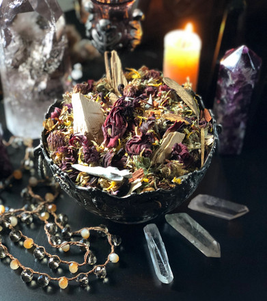 New Beltane Sacred Smudge & Bonfire Casting Herbs