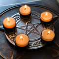 pentacle tealight candle holder