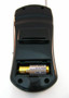 The 200 meter remote is powered by a 12 volt A23 battery under the battery cover.