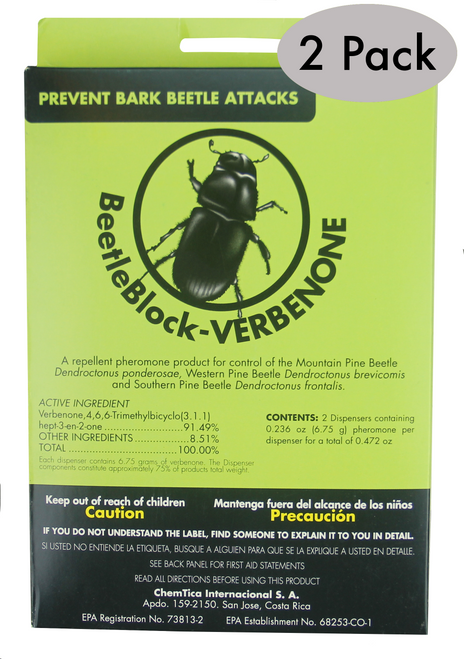 BeetleBlock Verbenone 2 pack EcoGreenWarehouse.com