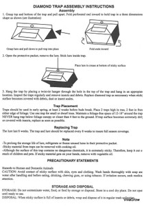 AgBio AB-106 Codling Moth and Oriental Fruit Moth Pheromone Trap & Lure 2 Pack Instructions