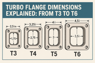 Turbo Flange Dimensions Explained: From T3 to T6