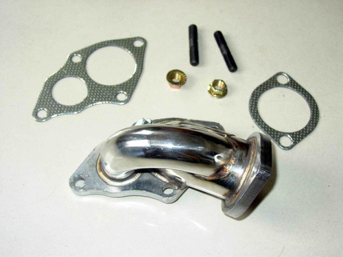 DSM Turbo Outlet Dump Pipe for Mitsubishi Eclipse GST GSX Eagle Talon TSi Plymouth Laser RS Turbo and Galant VR-4 4G63T TD05 16G 18G 20G Stainless Steel Mirror Polished Exhaust Outlet Pipe