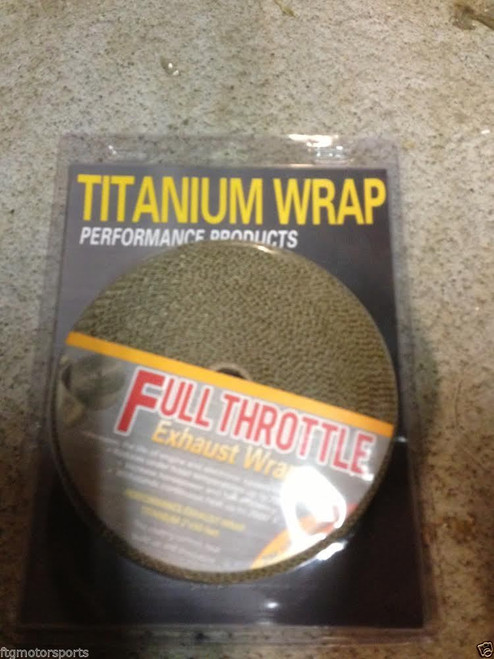 BRAND NEW DIE010127 THROTTLE 50' x 2" TITANIUM WRAP FOR HEADERS EXHAUST PIPES