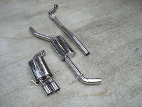 A4 B5 1.8T Quattro 1996 - 2001 Stainless Steel Catback Exhaust + downpipeBOLT ON