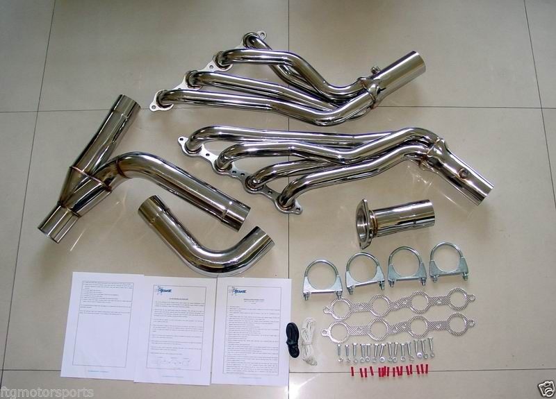 Chevy GMC Sierra Truck Longtube Headers 1999-14 (4.8L, 5.3L, 6.0L Engines)