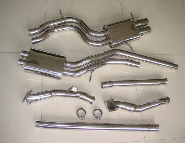 XS-POWER SSAC B5 S4 3" Downpipes & Dual 2.5 Exhaust 2.7L