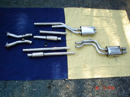 XS-POWER SSAC B5 S4 3" Downpipes & Dual 2.5 Exhaust 2.7L