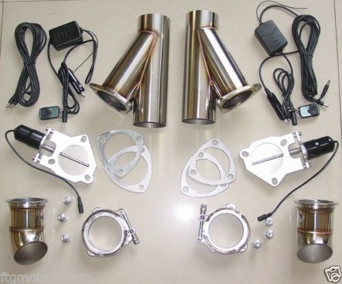 DUAL Electric Exhaust DUAL Cutout Cutouts 3.0 INCH