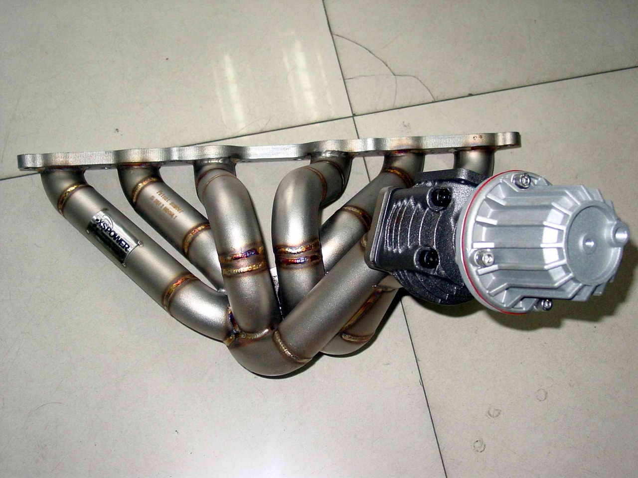 Toyota T4 TOP  MOUNT single Turbo Manifold 1998-2005 Lexus IS300 GS300 2JZ-GE NA-T WITH HKS STY 50MM wastegate
