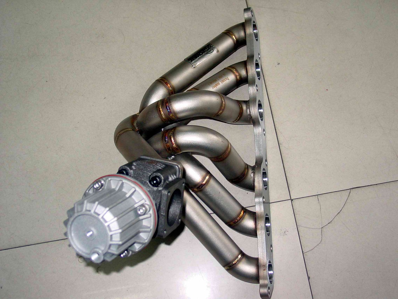 Toyota T4 TOP  MOUNT single Turbo Manifold 1998-2005 Lexus IS300 GS300 2JZ-GE NA-T WITH HKS STY 50MM wastegate