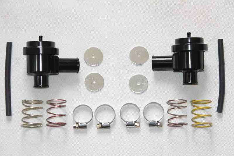(2) PCS DIVERTER 007 BLACK COLOR X (2) Aluminum Bypass Valve for Turbo Saab, Audi, Porsche, VW- Diverter Valve BLACK COLOR