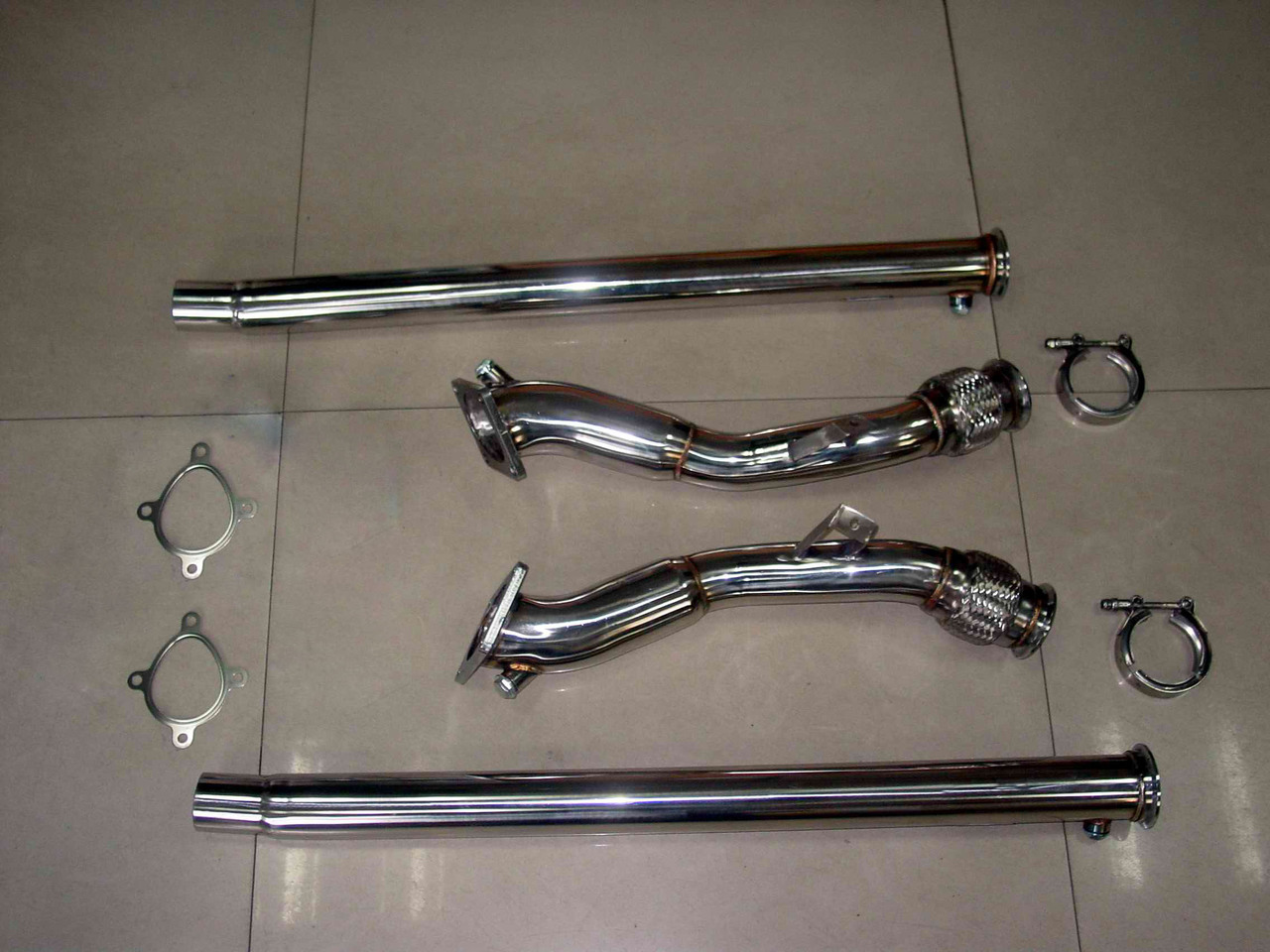 AUDI 2.7T Allroad b5 S4 BRAIDED FLEX VERSION3 NEW STYLE de-CAT BRAIDED FLEX Downpipes