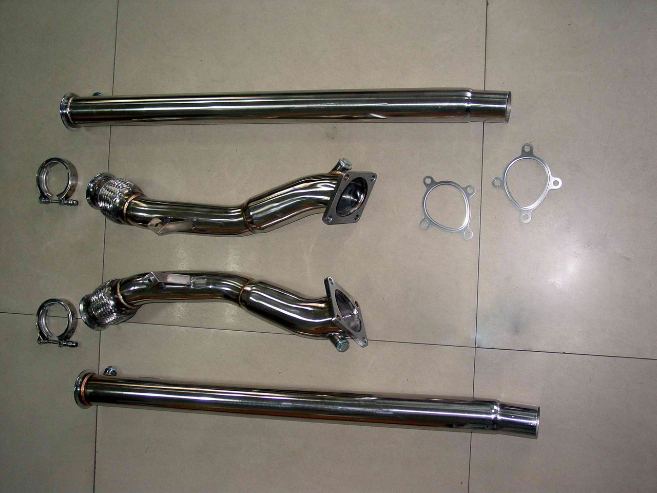 AUDI 2.7T Allroad b5 S4 BRAIDED FLEX VERSION3 NEW STYLE de-CAT BRAIDED FLEX Downpipes