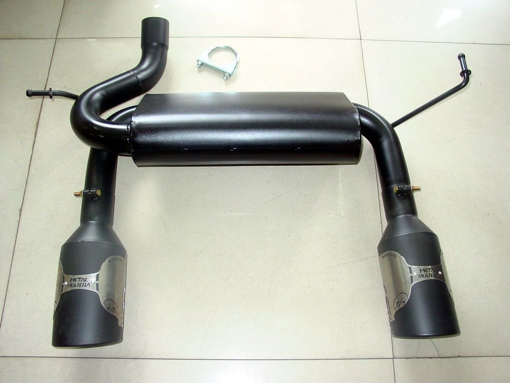 60-0023 Gibson Black Ceramic Metal Mulisha Exhaust 2007-2017 Jeep Wrangler JK