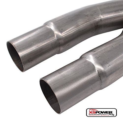 2.5" X-Pipe Mid-Pipe Cut and Clamp FOR Ford Mustang GT 15-18 S550 5.0L Coyote V8