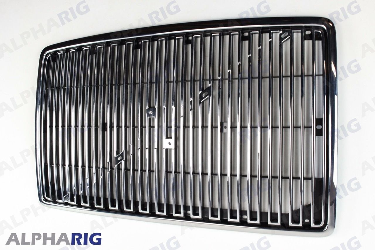 96 97 98 99 00 01 02 03 VOLVO VN Front Grille Chrome NEW W/O Bug Screen G41