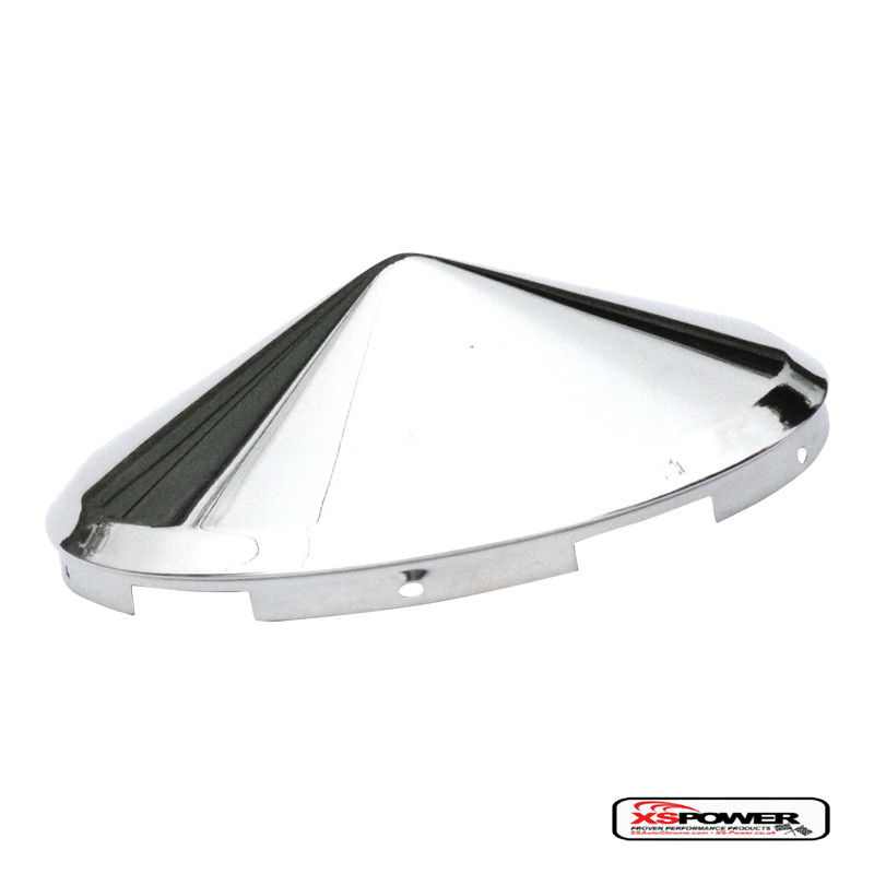 hub caps(2) front 5 even notch pointed cone chrome for Freightliner steel wheel