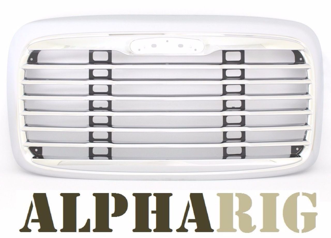 FREIGHTLINER COLUMBIA 2002-2011 GRILLE (OE), w/oBUGSCREEN, CHROME/BLACK