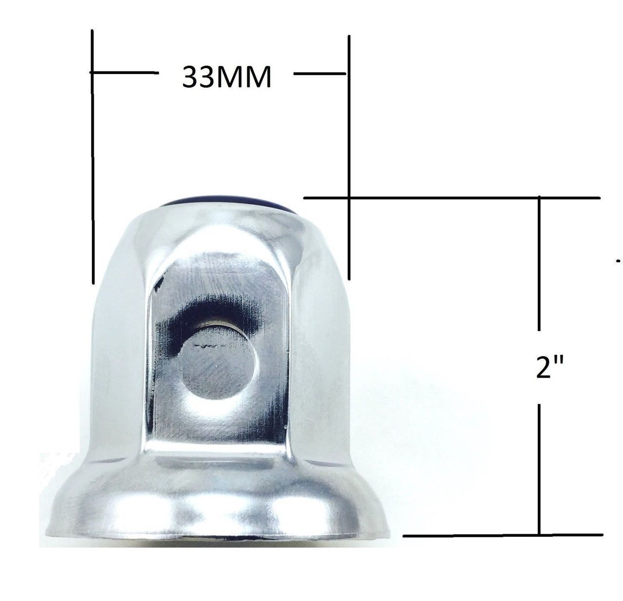 60 Lug Nut Covers Set with RED top Reflector Steel 33mmX2 with lug puller tool