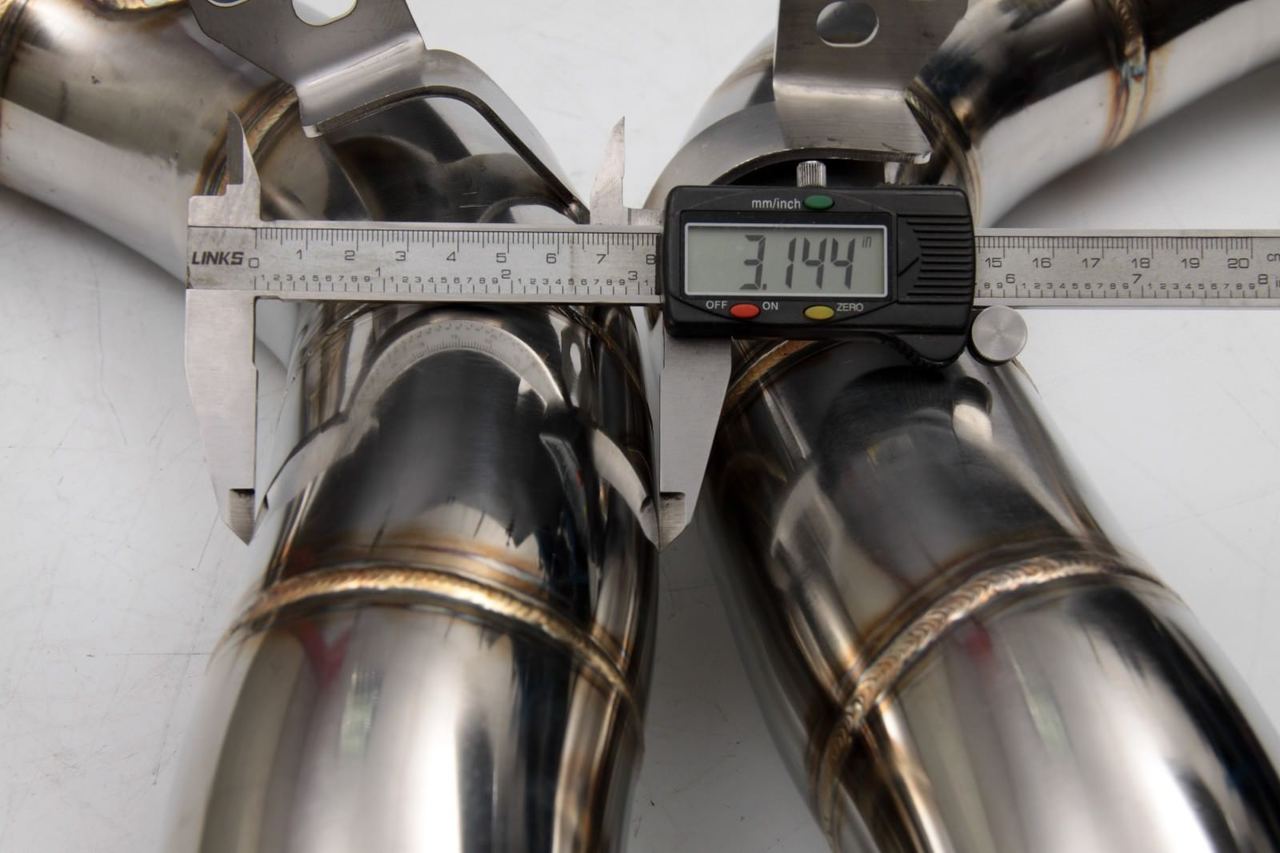 3.15" Stainless Steel Catless Downpipes Decat - BMW M5 & M6 F10 F12 F13