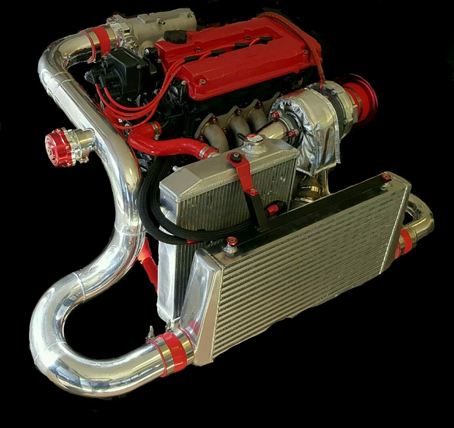 TURBO INTERCOOLER PIPING KIT FOR HONDA CIVIC 92-00 D15 D16 B18 B20 INTEGRA EG 
