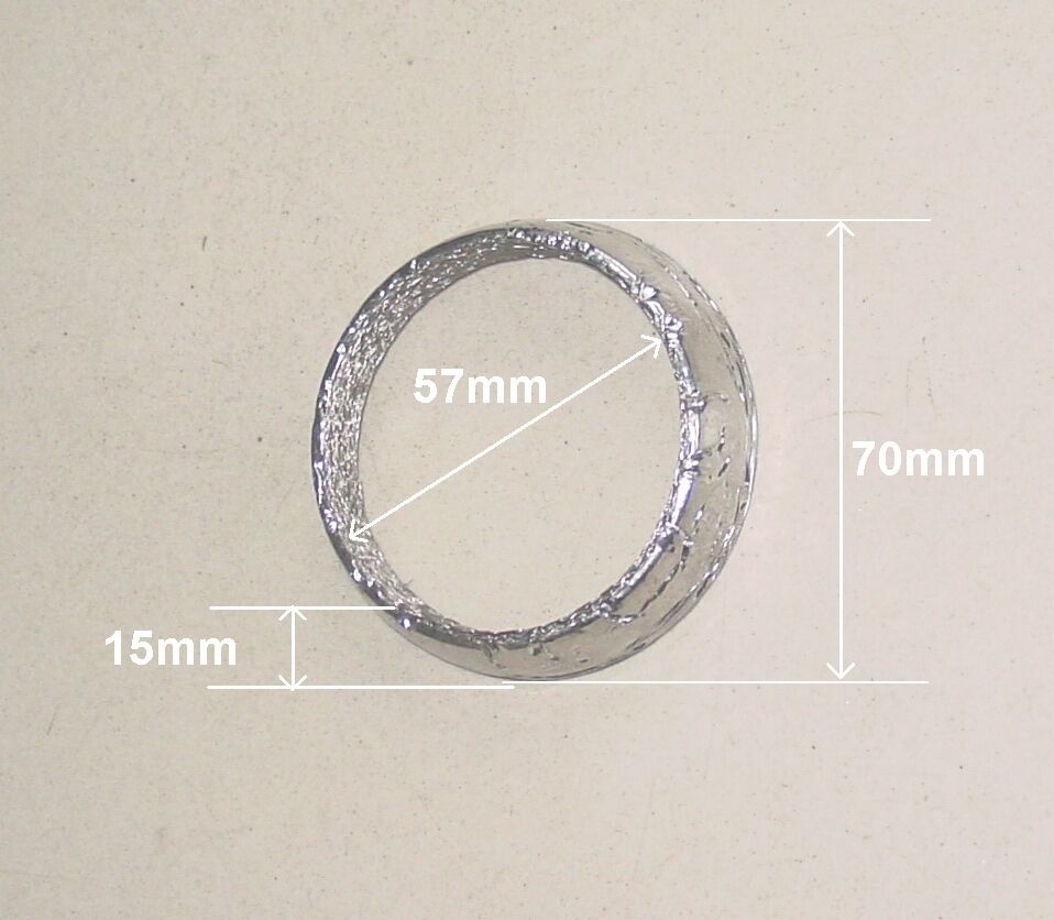 2.25" HEADER MANIFOLD DOWNPIPE EXHAUST FLANGE GRAPHITE DONUT GASKET D16 B18 B16