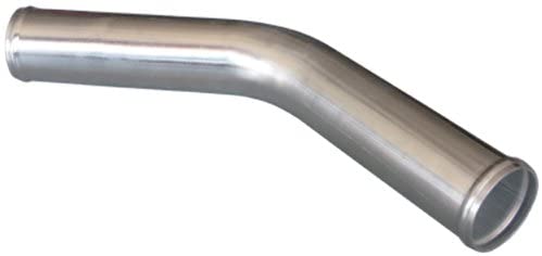 2.5 Inch OD Universal Aluminum Intercooler Intake Pipe 45 Degree 