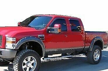 FENDER FLARES POCKET RIVET STYLE 2008-2010 FORD F250 350 PICKUP TRUCK
