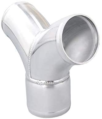 Aluminum Y Pipe Dual 2.75" to 3" Cold Air Turbo Intercooler Pipe 
