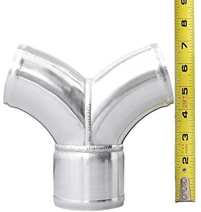 Aluminum Y Pipe Dual 2.75" to 3" Cold Air Turbo Intercooler Pipe 