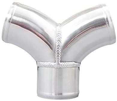 Aluminum Y Pipe Dual 3" to 3" Cold Air Turbo Intercooler Pipe 
