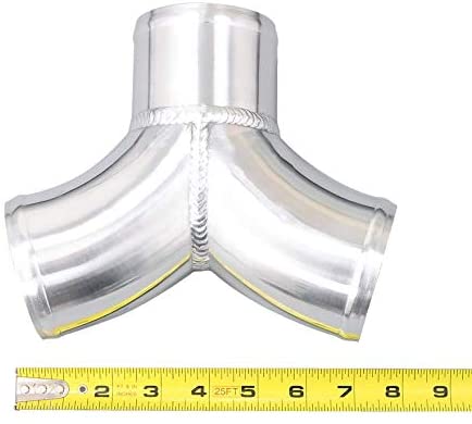 Aluminum Y Pipe Dual 3" to 3" Cold Air Turbo Intercooler Pipe 