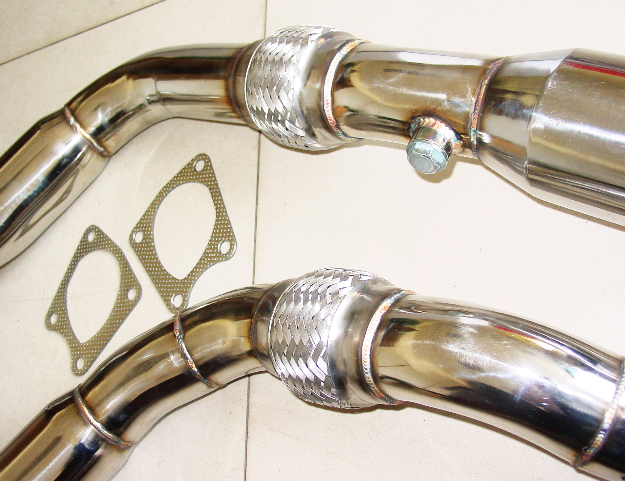 AVANT RS6 SUPER DOWNPIPES, CATTED 200 CELL 321 STAINLESS UPGRADED 28/29