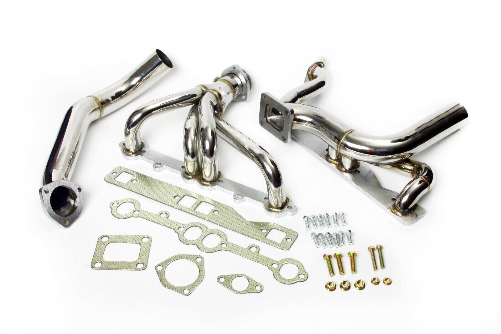 Turbo Exhaust HEADERS SINGLE UP for Chevy SBC 350 Engine WITH CROSSOVER XS-POWER 